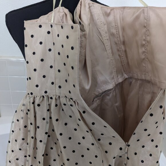 Papell Boutique Evening Polka Dot Dress (Size 4) - Picture 9 of 9